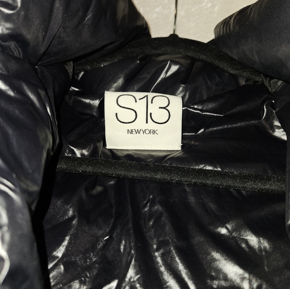 PARKA Sam New York S13 Navy Goose Down Fur Hood Size XS - Picture 8 of 11